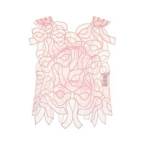 Cecilie Bahnsen Women Pink Organza Top